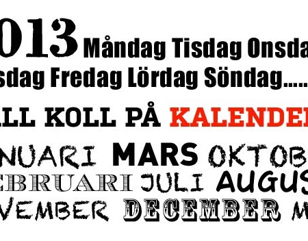 Kalender 2013